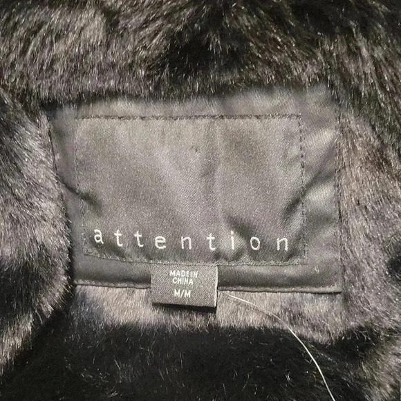 ATTENTION Black Detachable Lining Coat - Picture 9 of 16